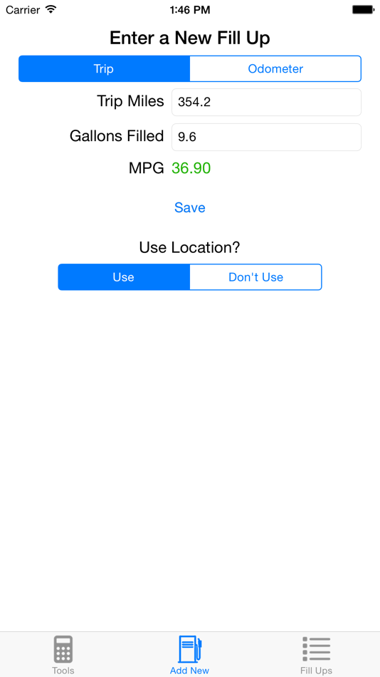 #1. Fill Up Tracker (iOS) 由: Spencer Baker