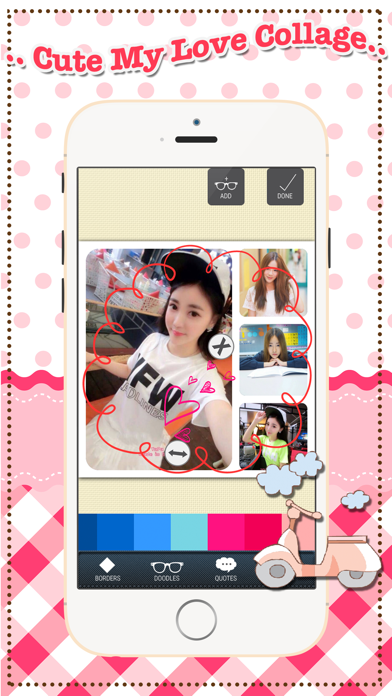 Cute My Love Collage iPhone screenshot
