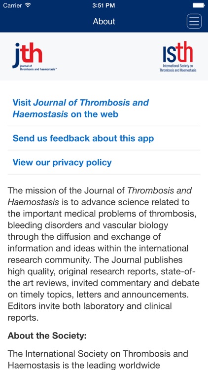 Journal of Thrombosis and Haemostasis