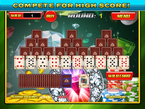 Screenshot #5 pour A Diamonds Solitaire Cartes Master - gratuit Meilleur Puzzle classique