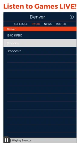 Game screenshot Denver Football Radio & Live Scores mod apk