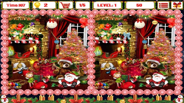Christmas find the difference