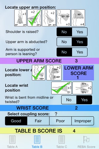 REBA Ergonomic Analysis  - Get REBA Score instantly, within seconds! - Musculoskeletal injury risk calculator screenshot 2