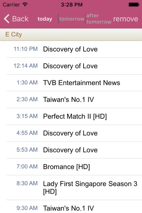 Singapore TV Guide
