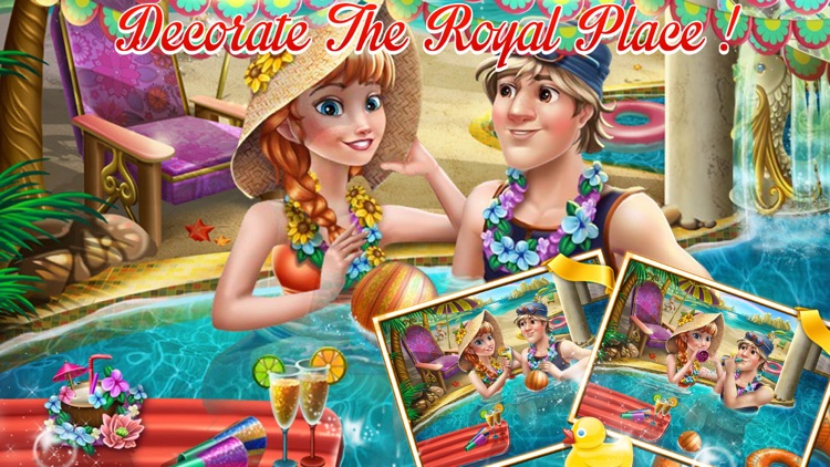 Prince and Princess pool celebration