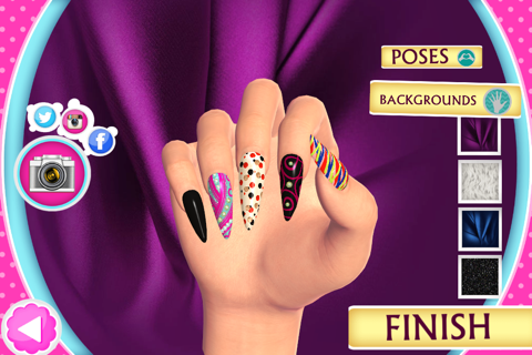 3D Nail Salon: Fancy Nails Spa Game for Girls to Make Cute Nail Designs screenshot 2