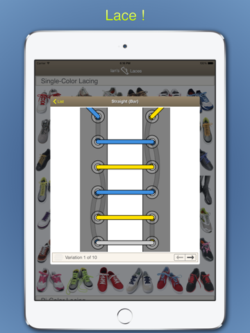 Screenshot #6 pour Ian's Laces - How to tie and lace shoes