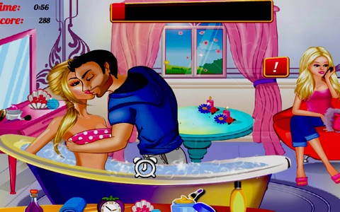 Lovers Kissing at Spa Salon screenshot 3