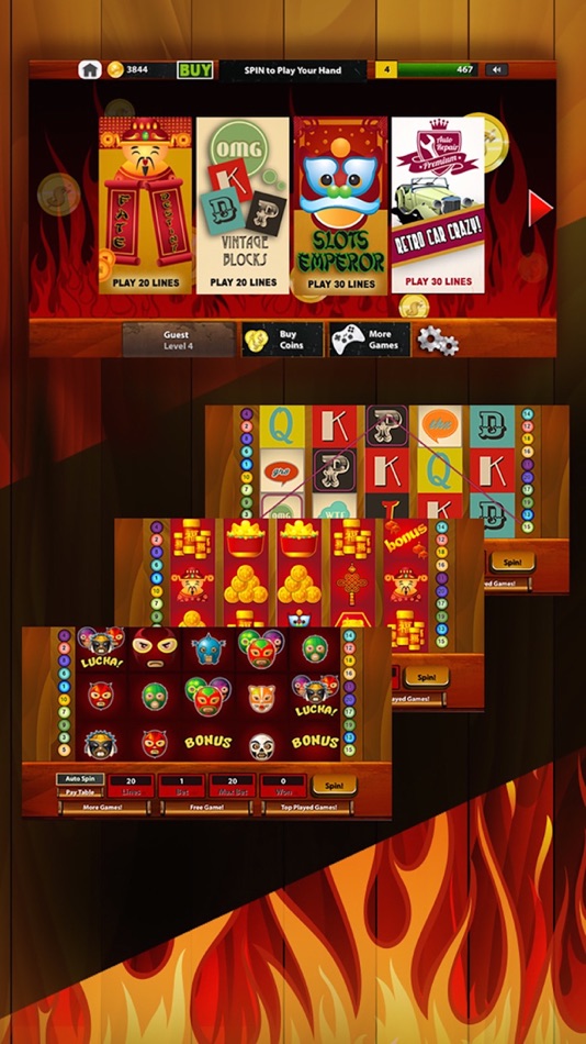 #2. Flaming Super Hot Slots with Progressive Coins and Fireball - Spinners (iOS) 由: Gold Coin Kingdom
