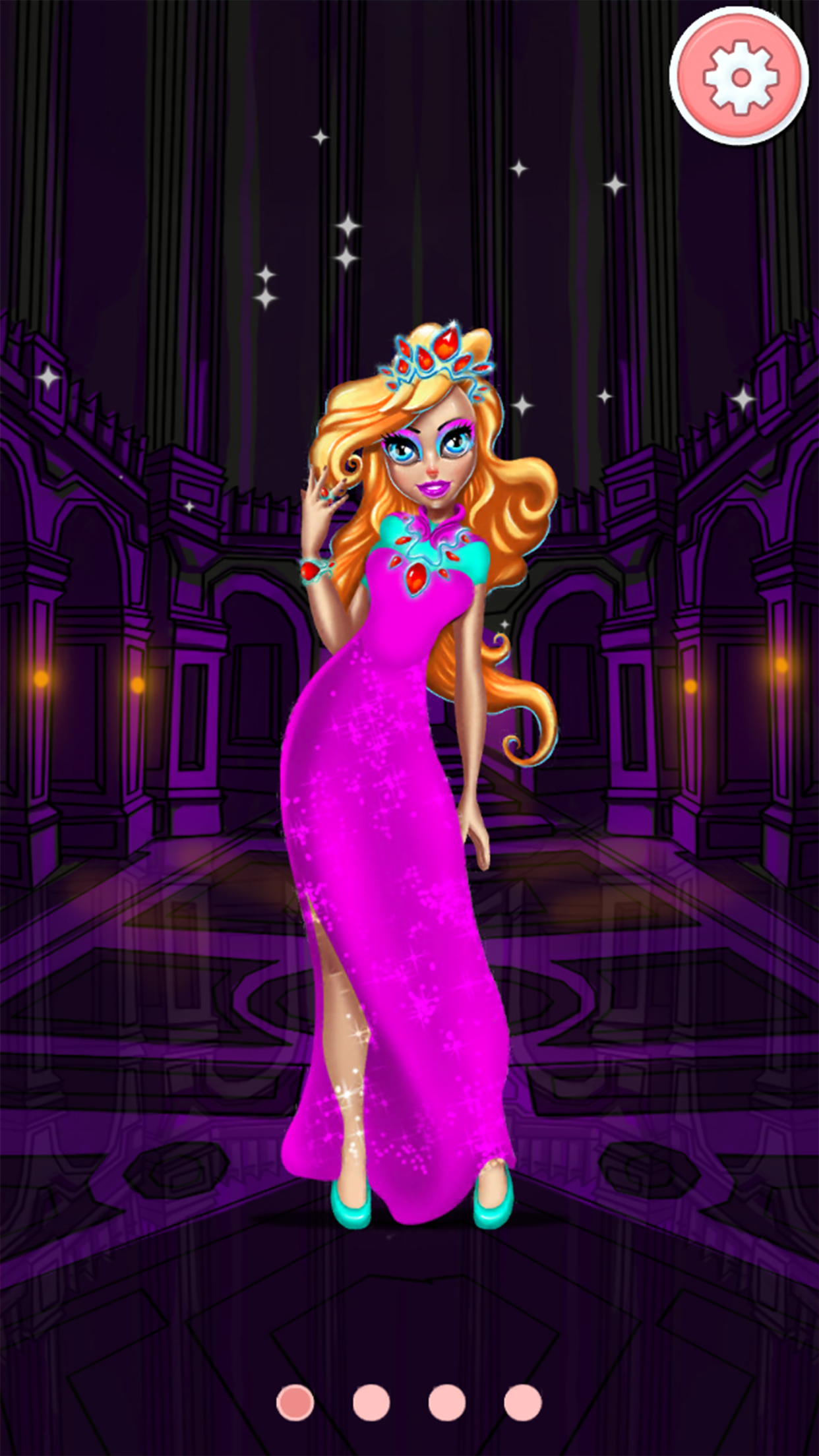 Princess dress-up games - girls make up salon screenshot 5