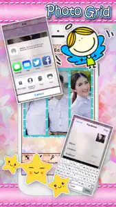 Cute Frame photo editor : plus sticker, filters, effects, grid, border stitch screenshot #4 for iPhone