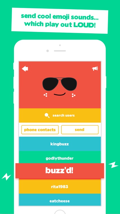 Buzz - The new way to send emoji's with sound alerts to friends