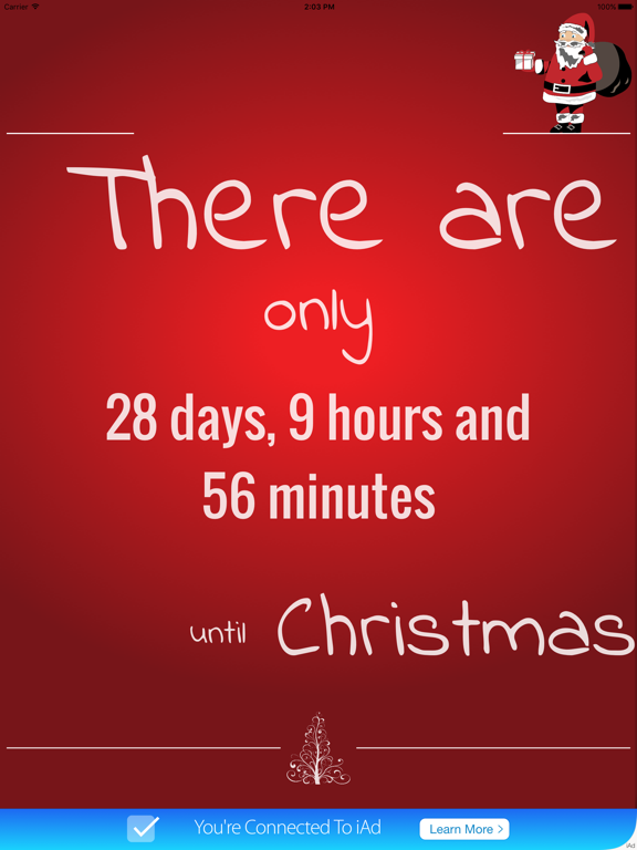 Christmas Countdown iPad screenshot