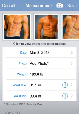 Game screenshot BOD Keeper - Body Fat Calculator & Body Tracker hack