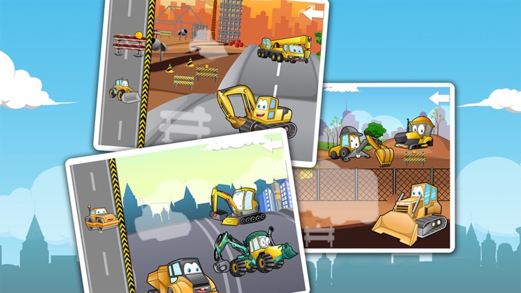 Big machines and trucks puzzles for young boys