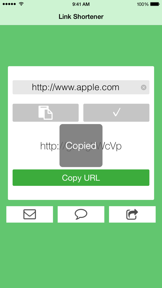 #2. Link Shortener - Shorten URLs With goo.gl (iOS) By: ContaXter, Inc.