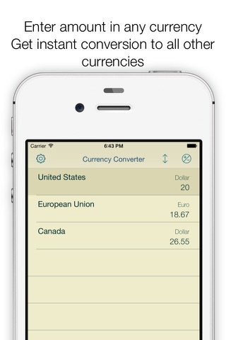 Currency Converter Free (One To Many) screenshot 2