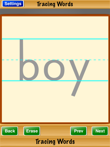 Screenshot #2 for Tracing Words