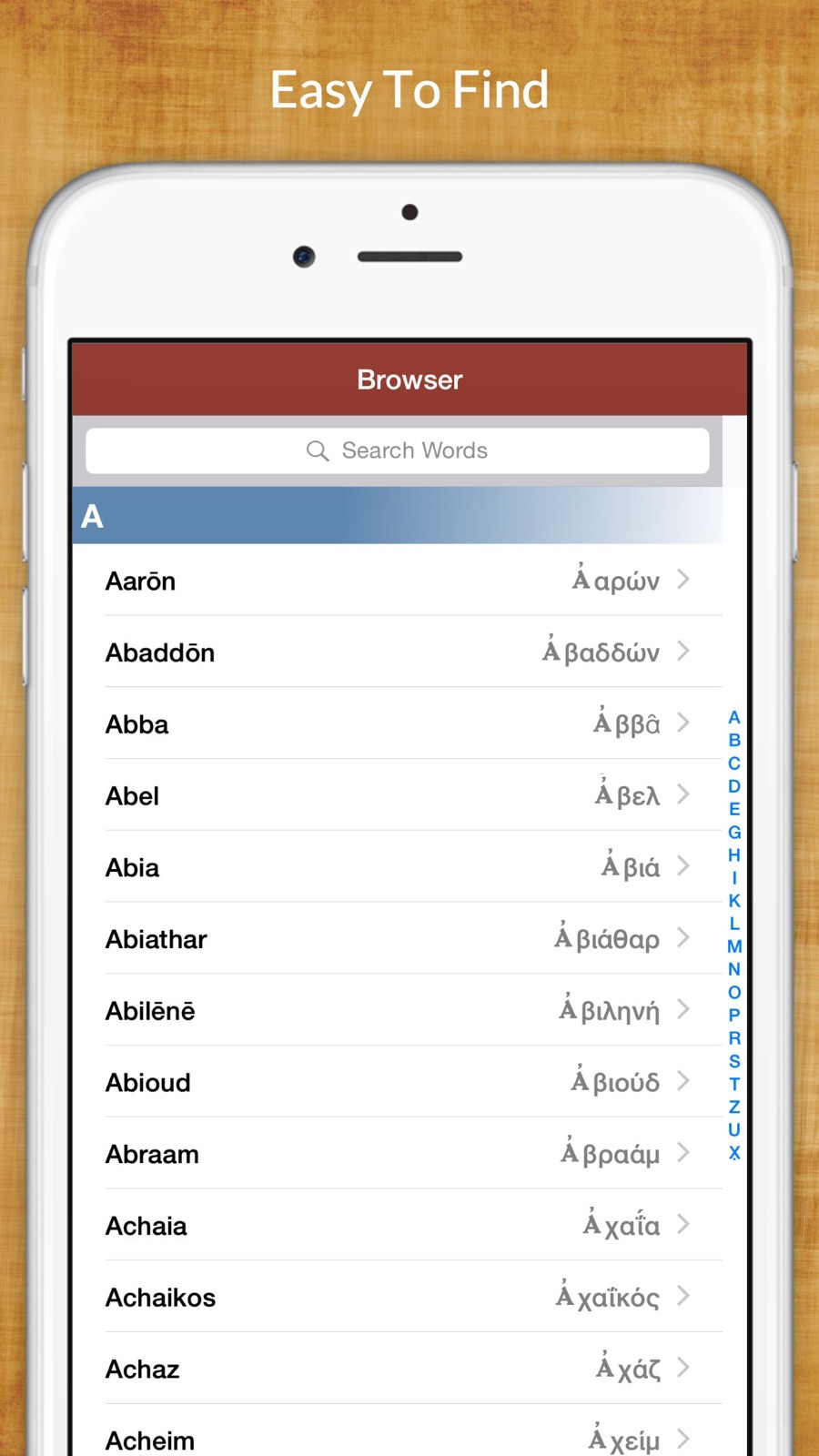 Hebrew Bible Dictionary iphone screenshot 2