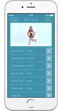 Game screenshot Bikini Body Lite – Bodyweight Exercises and Workouts for Abdominal, Butt and Leg Muscles mod apk