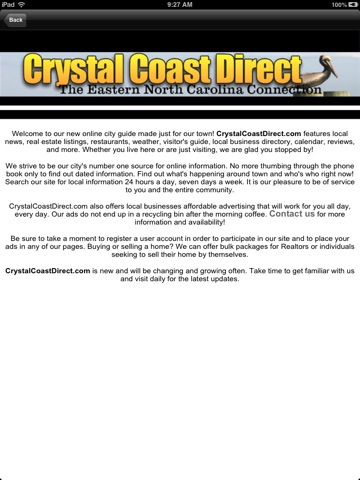 Crystal Coast Direct HD screenshot 2