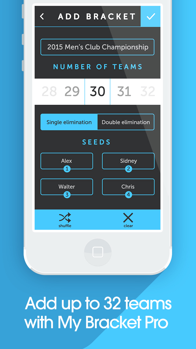 My Bracket  Tournament Manager for Amateur Sports