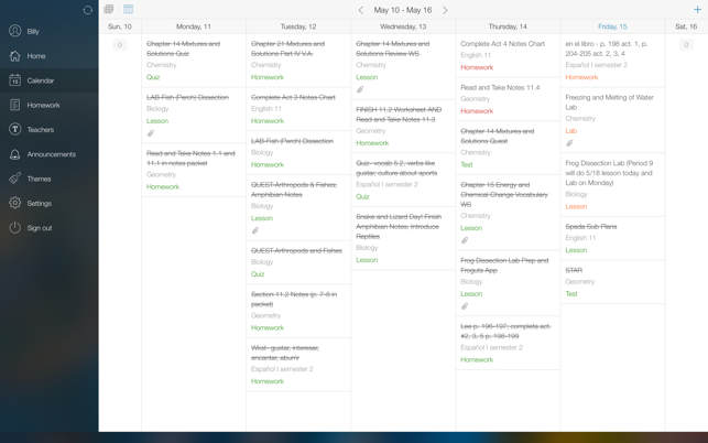 ‎myHomework Student Planner Screenshot