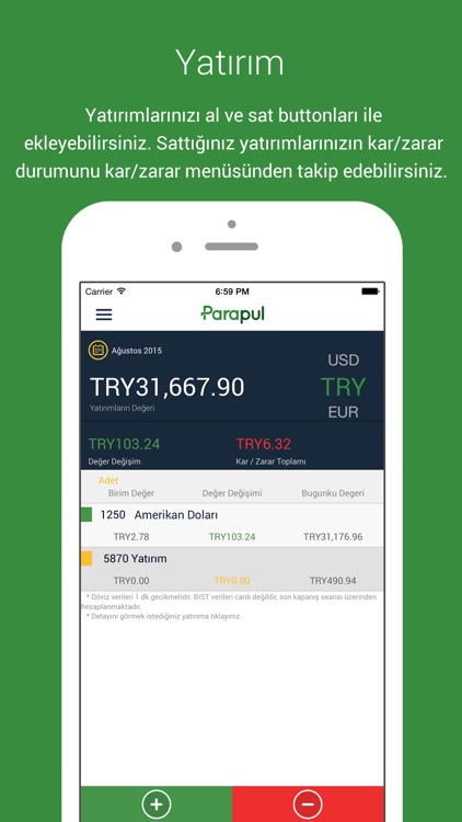 Parapul - Döviz / Altın / Borsa Yatırım Takip