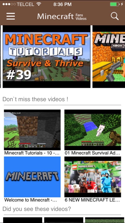 Fans Videos for Minecraft