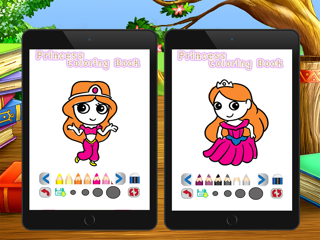 cute princess coloring book and page for kid screenshot 8
