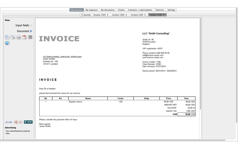 App screenshot