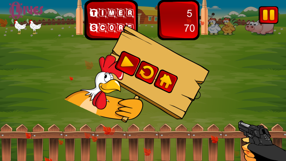 #5. Run Chicken Run - Chicken Shooter Game (iOS) 由: Nitin Gohel