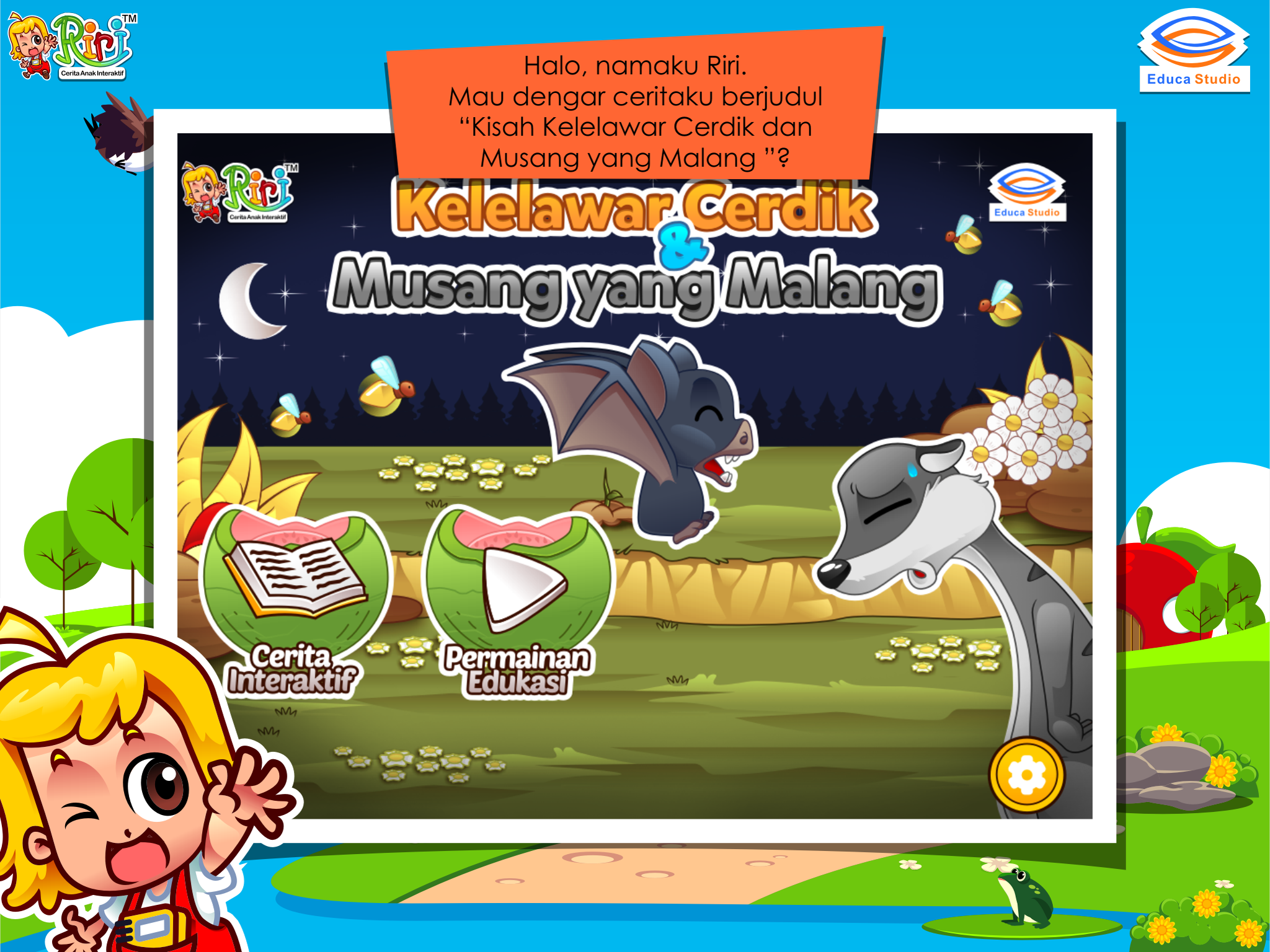 Kelelawar dan Musang - Cerita Anak Interaktif screenshot 5