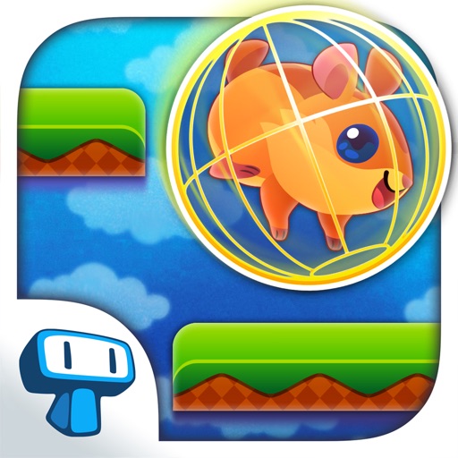 Hamster Roll - Cute Pet in a Running Wheel Platform Game Icon