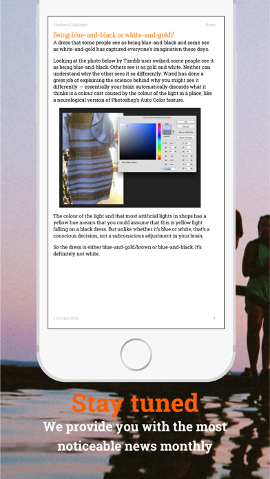 Shadow & Highlight 有关的Photoshop，摄影，照片编辑和图形设计的一个新杂志 screenshot