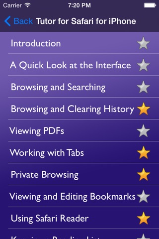 Tutor for Safari for iPhone screenshot 2