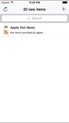 Simple RSS Reader screenshot 1
