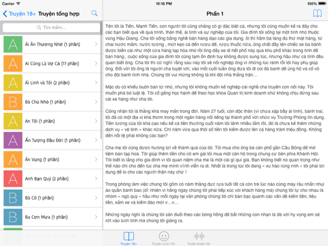 Screenshot #4 pour Truyện Người Lớn HD