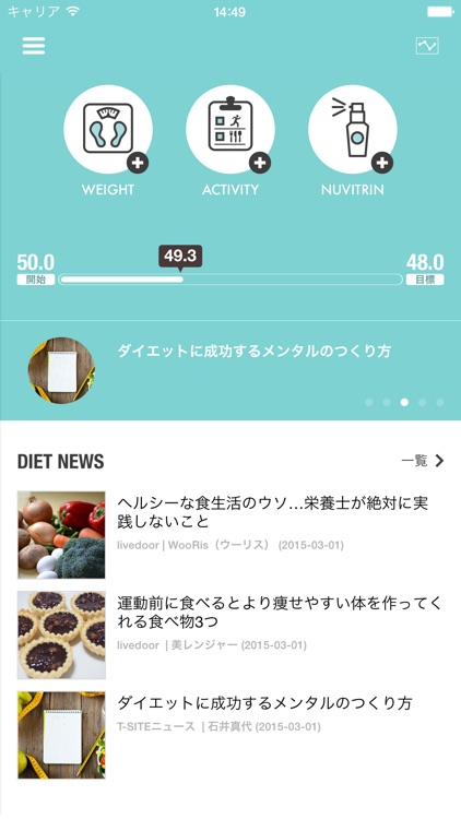 ライトアンドスリム (Lite & Slim) - ダイエットをサポートする体重・食事・運動管理