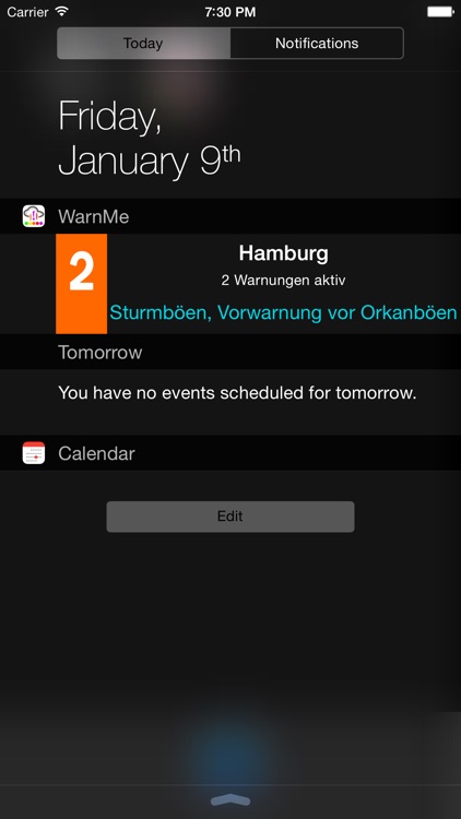 WarnMe - Unwetterwarnungen des deutschen Wetterdienstes vor Gewitter, Sturm, Schnee, Glätte screenshot-4