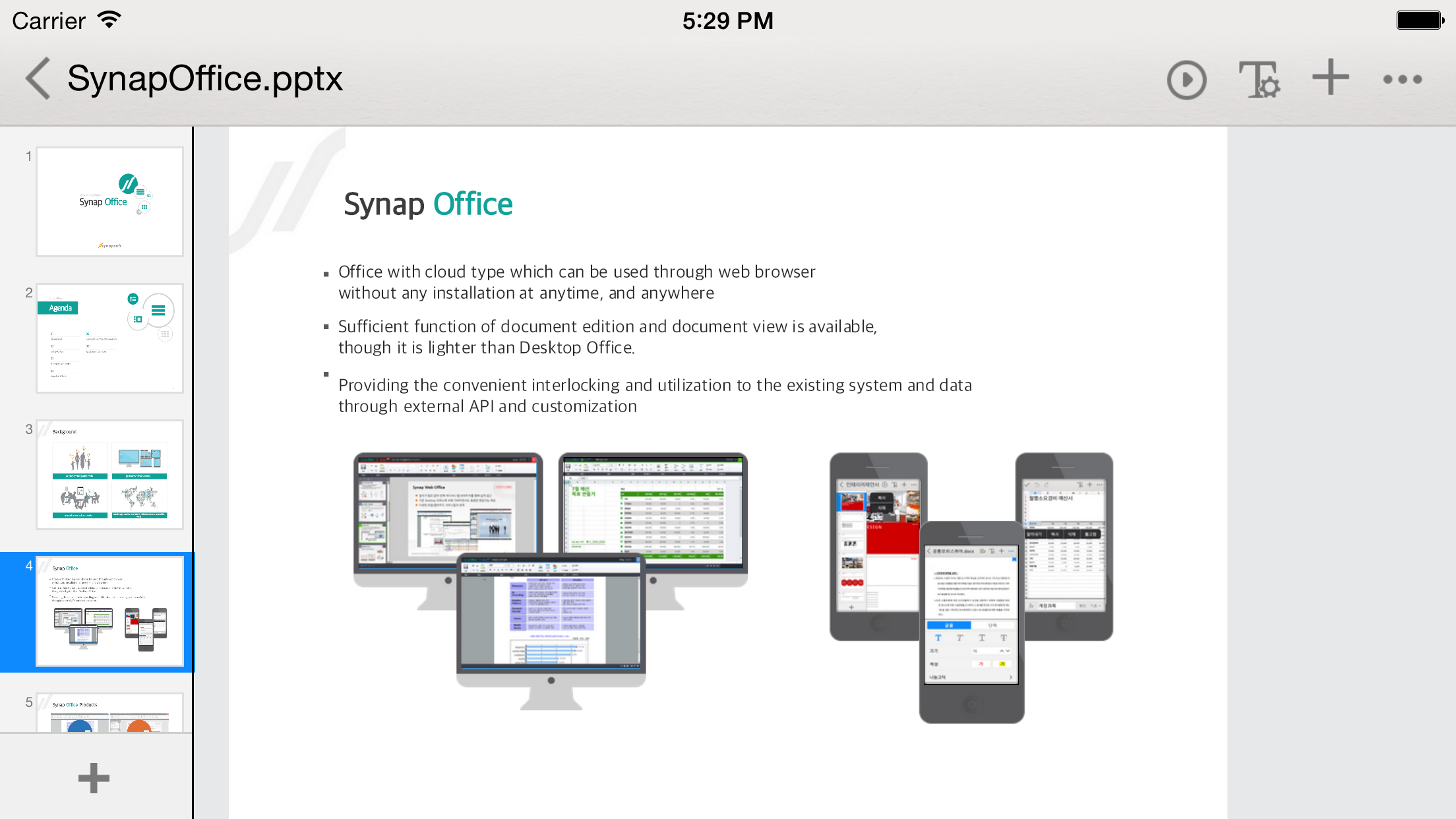 Synap Office screenshot 4