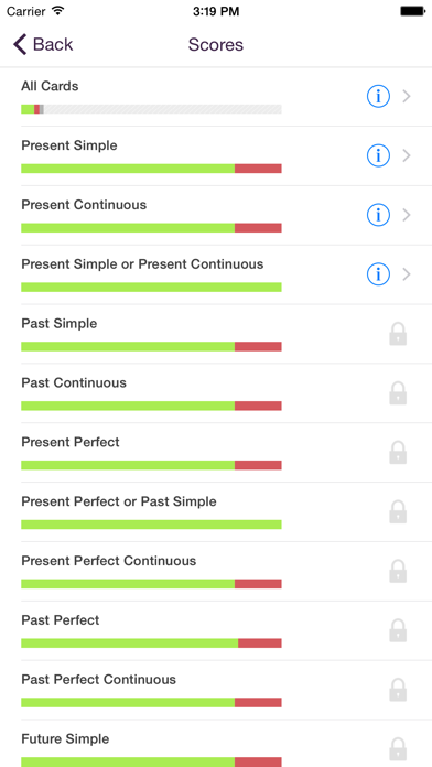 Screenshot #2 pour Learn English Tenses Easily with Lingo Learning Memo Cards