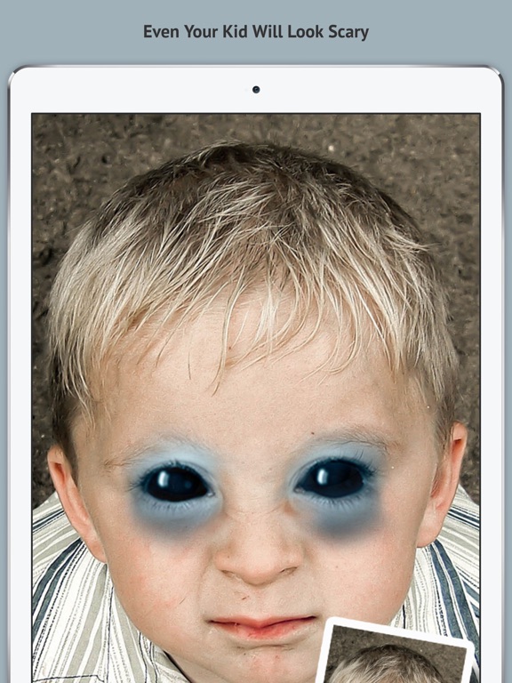 Creepy Booth - Manipulate your friends face into a terrifying monstrosity iPad screenshot