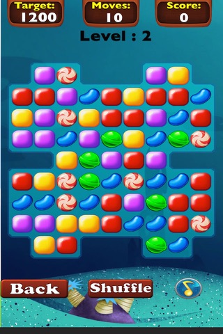 Sweet Candy Jewel Beany-Lollipop Candy Match-3 Puzzle Game screenshot 3