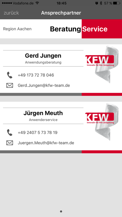 KFW-Team iPhone screenshot