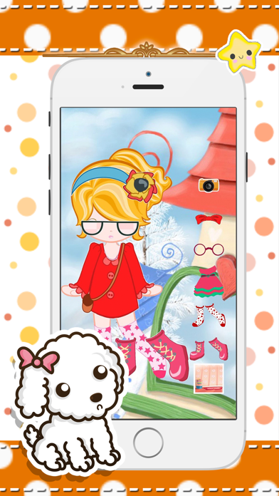 cute princess dress up for kids iPhone screenshot