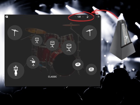 Virtual Drums PRO iPad screenshot