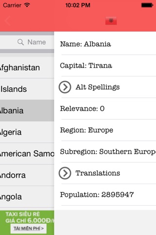 CountriesInfos screenshot 3