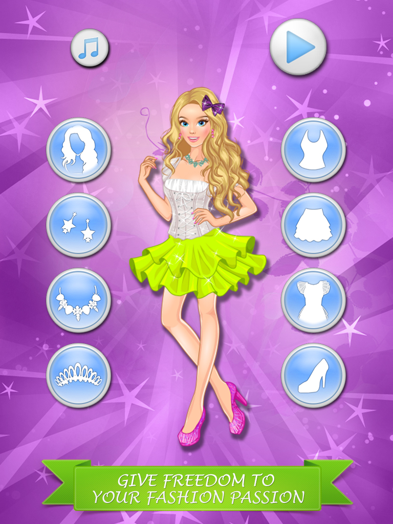 Princess Dresses: beauty salon game for girls and kids who love makeover and make-up screenshot 6