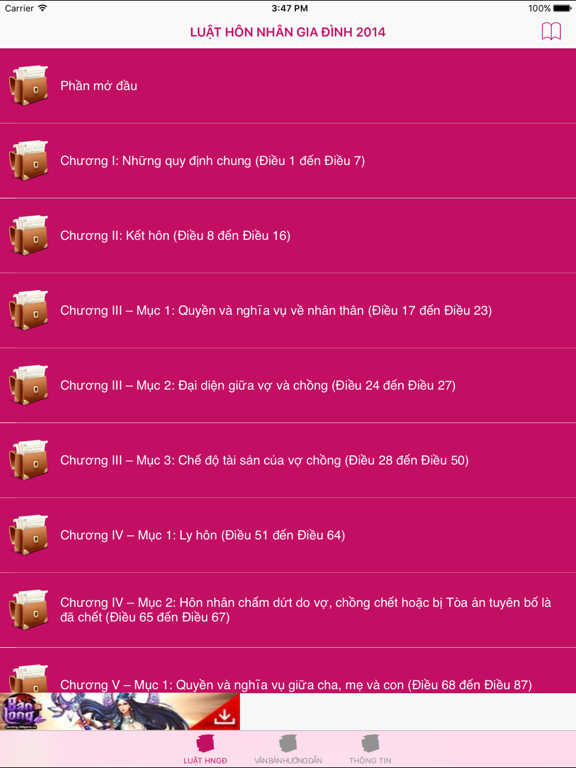 Screenshot #4 pour Luật Hôn Nhân Gia Đình Năm 2014